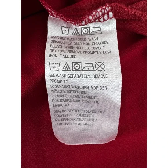 Susan Graver Modern Essentials Liquid Knit Popover Tunic Top Classic Red Size XL - Picture 8 of 9